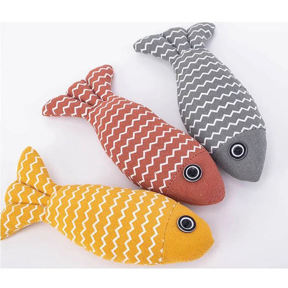 Cat Toy Burlap & Plush Organic Catnip