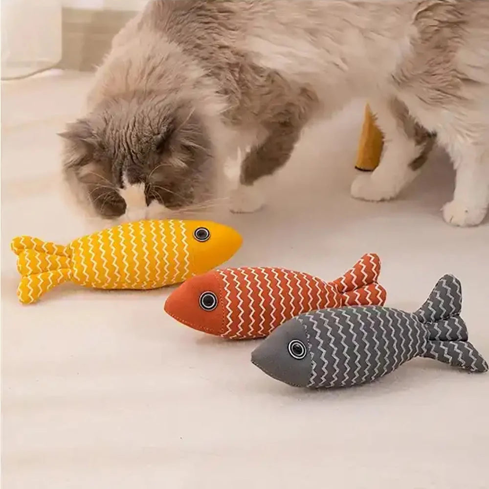 Cat Toy Burlap & Plush Organic Catnip