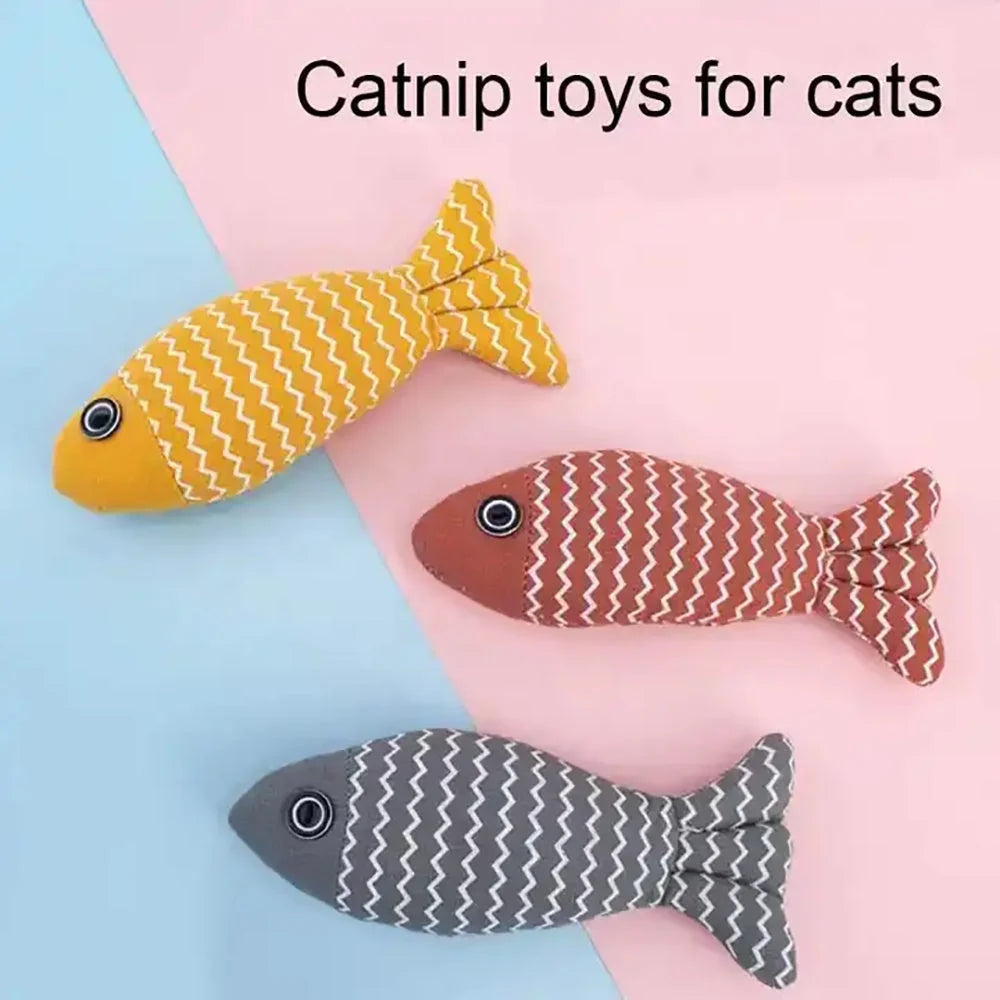 Cat Toy Burlap & Plush Organic Catnip