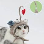 Cat Toy Hands-Free Feather Teaser Adjustable Fit