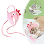 Cat Toy Hands-Free Feather Teaser Adjustable Fit