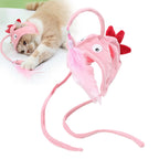Cat Toy Hands-Free Feather Teaser Adjustable Fit