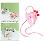 Cat Toy Hands-Free Feather Teaser Adjustable Fit