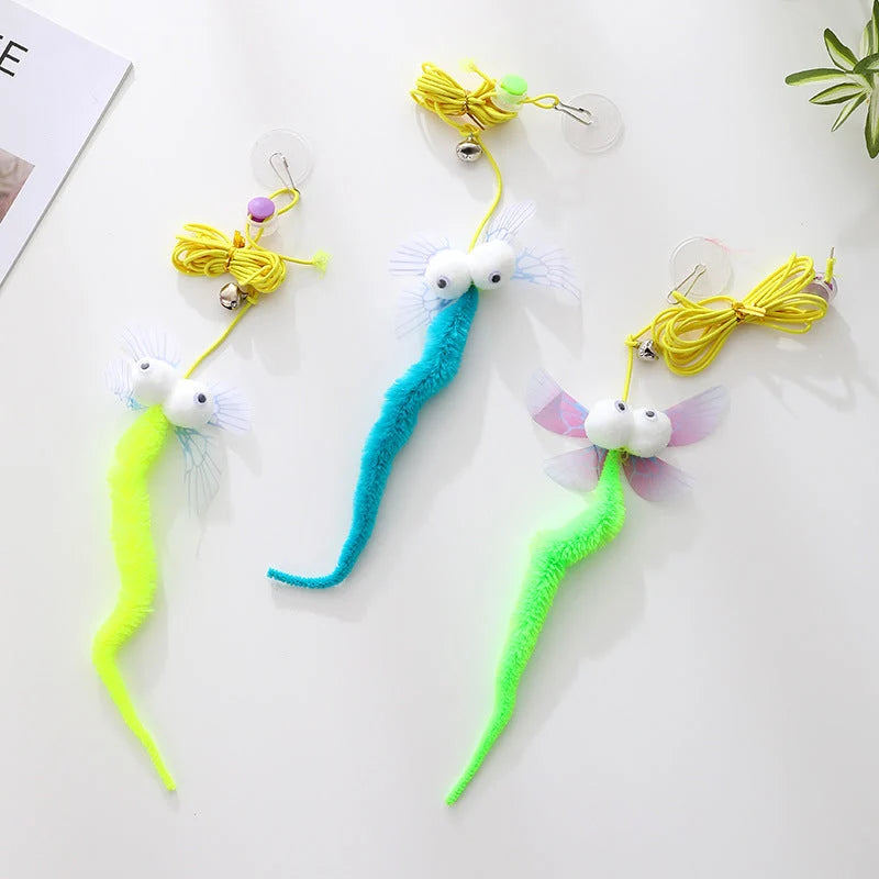 Cat Toy Hanging Elastic Plush 6 Ft