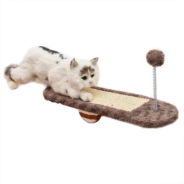 Cat Toy Interactive Ball Track & Scratch Board