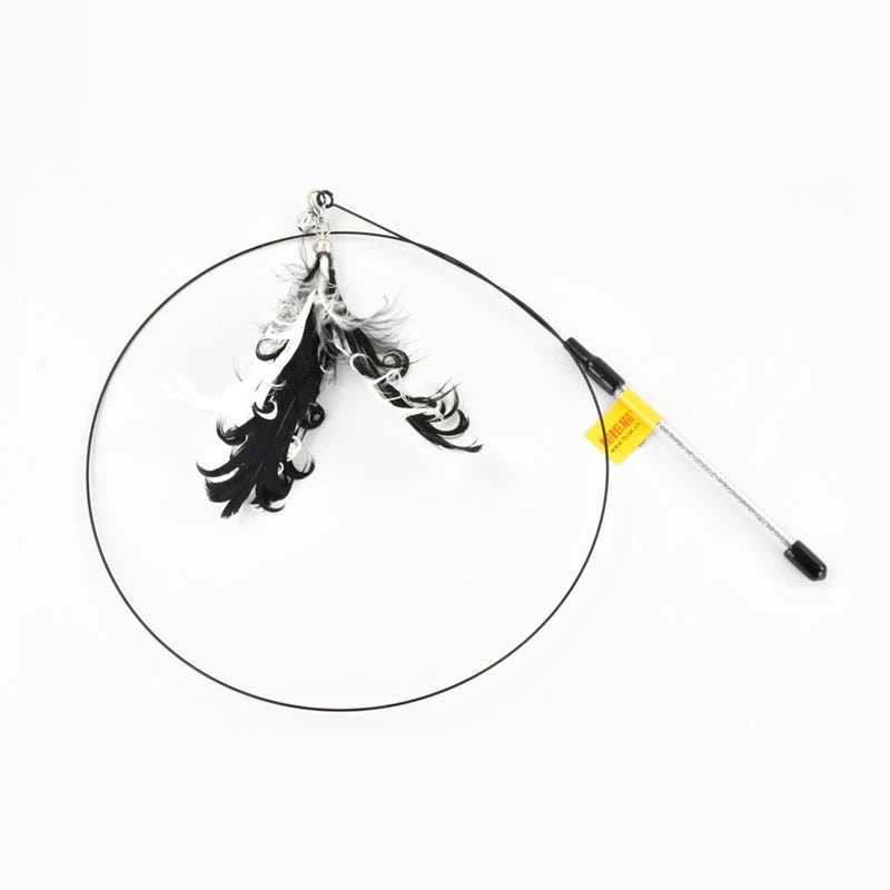Cat Toy Interactive Feather Wand 24 Inch