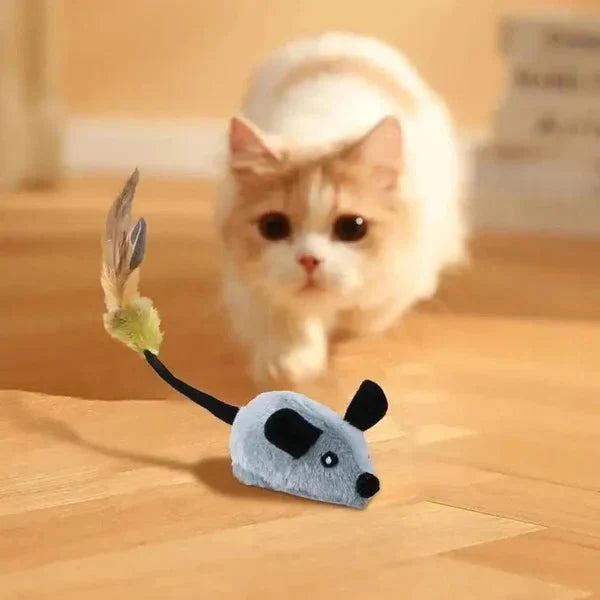Cat Toy Motion-Activated Realistic Mouse USB Rechargeable