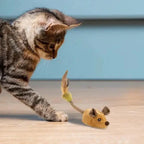 Cat Toy Motion-Activated Realistic Mouse USB Rechargeable