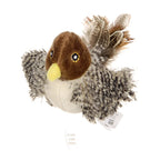Cat Toy Realistic Bird Sounds Durable Plush No Batteries