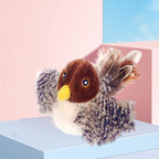 Cat Toy Realistic Bird Sounds Durable Plush No Batteries
