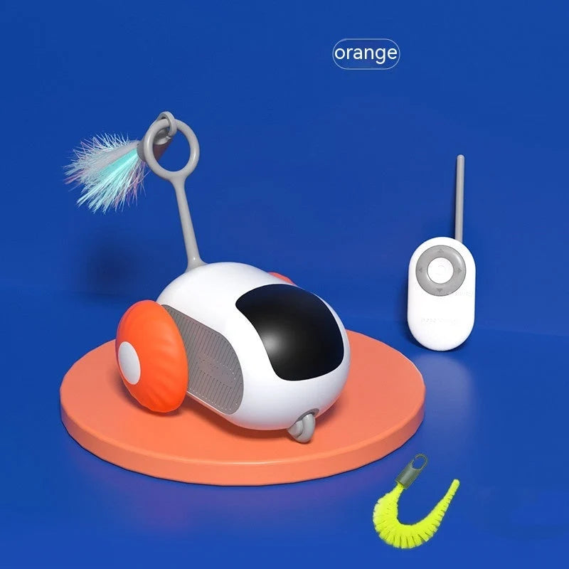 Cat Toy Remote Control Sports Car USB Rechargeable