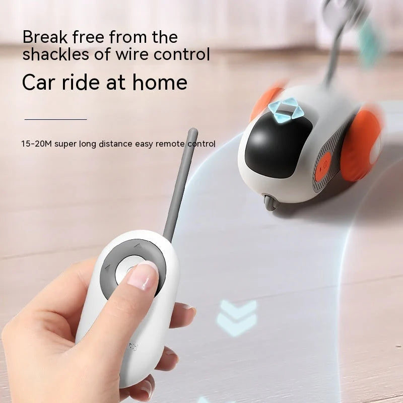 Cat Toy Remote Control Sports Car USB Rechargeable