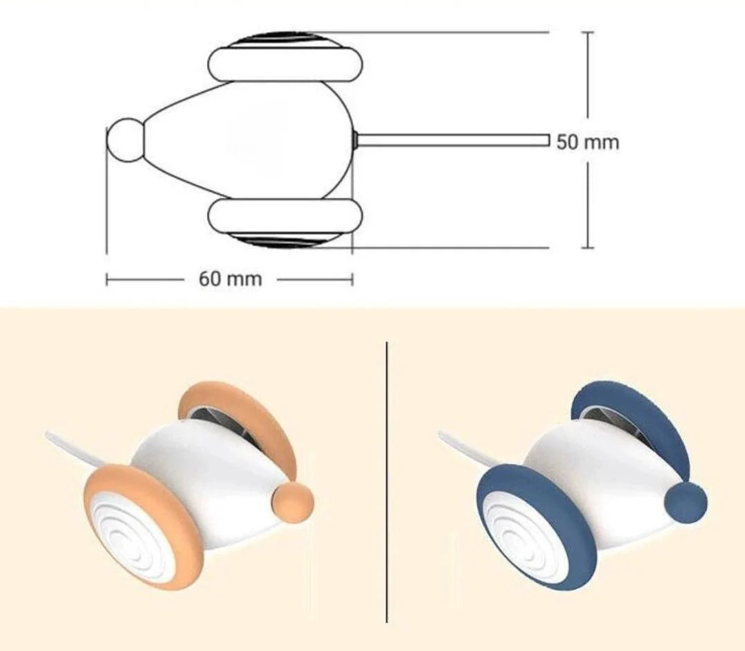 Cat Toy Rolling Mouse USB Rechargeable