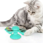 Cat Toy Rotating Windmill Motion-Activated LED Dental Care