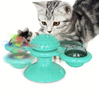 Cat Toy Rotating Windmill Motion-Activated LED Dental Care