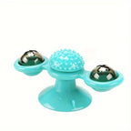 Cat Toy Rotating Windmill Motion-Activated LED Dental Care