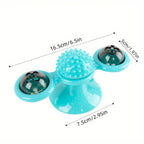 Cat Toy Rotating Windmill Motion-Activated LED Dental Care