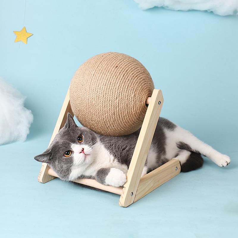 Cat Toy & Scratching Post Spinning Ball Scratch Resistant