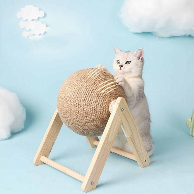 Cat Toy & Scratching Post Spinning Ball Scratch Resistant