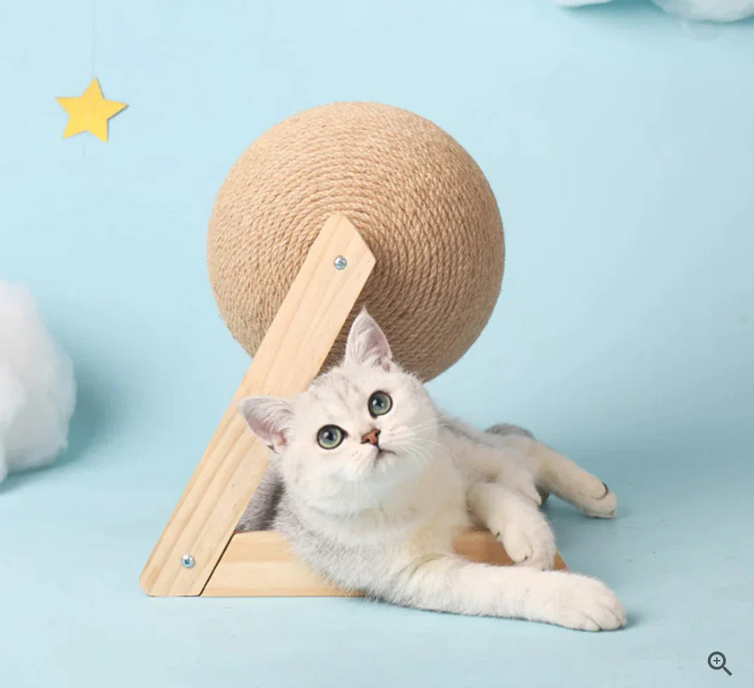 Cat Toy & Scratching Post Spinning Ball Scratch Resistant