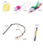Cat Toy Set 22-Piece Foldable Tunnel & Feather Wands