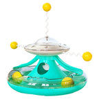 Cat Toy Treat-Dispensing Turntable Anti-Skid Base