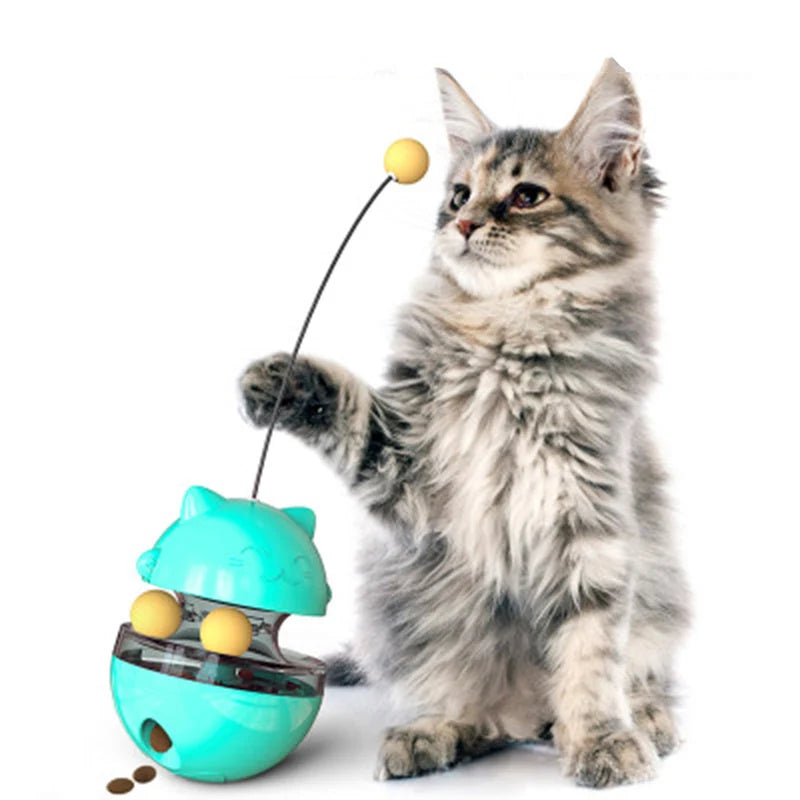 Cat Toy Tumbling Treat Dispenser Mental Stimulation