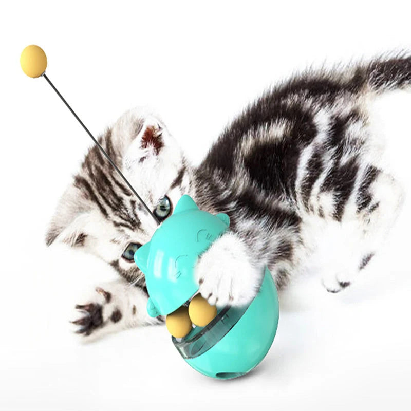 Cat Toy Tumbling Treat Dispenser Mental Stimulation