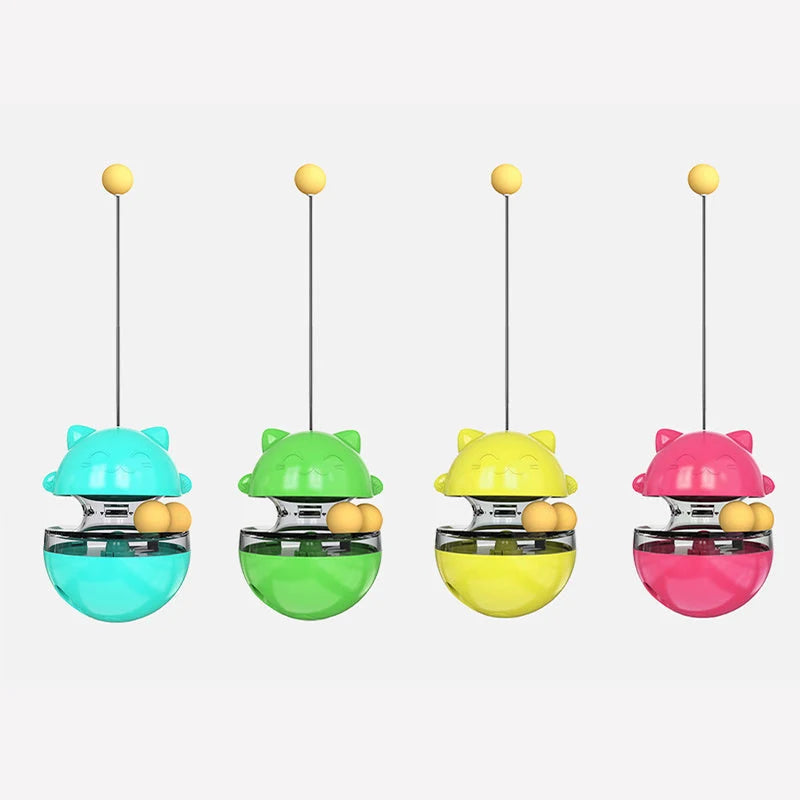 Cat Toy Tumbling Treat Dispenser Mental Stimulation