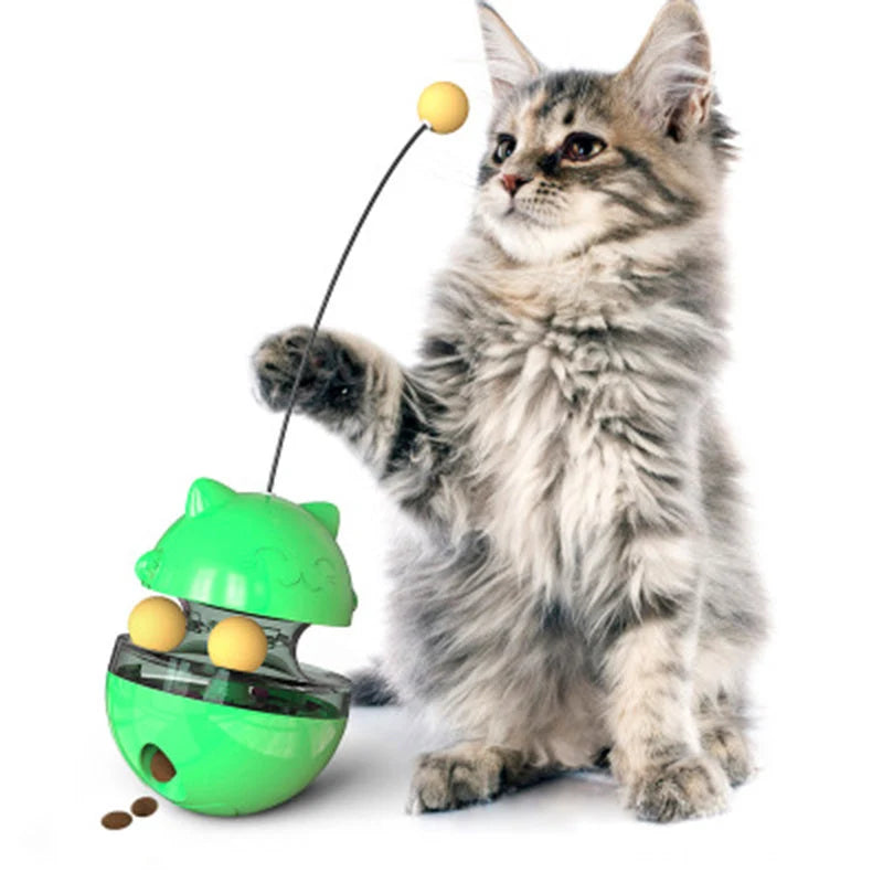 Cat Toy Tumbling Treat Dispenser Mental Stimulation