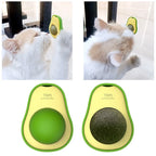 Cat Toy Wall-Mount Rotating Silvervine Ball Catnip