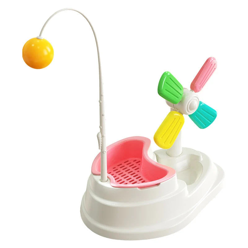 Cat Toy Windmill Design & Bendable Pulling Stick