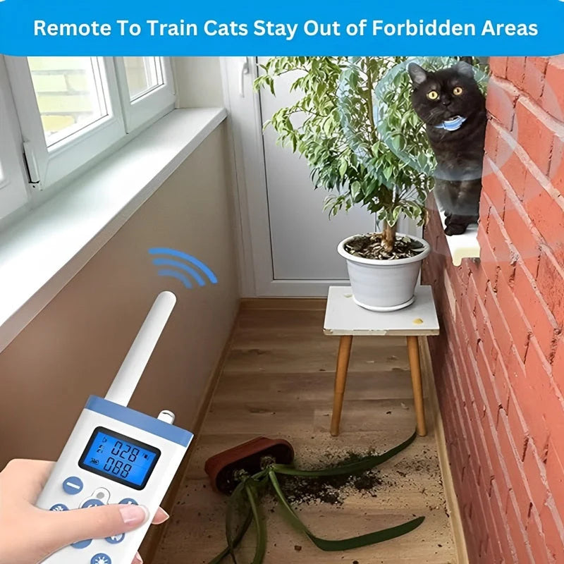 Cat Training Collar Progressive Vibration Rechargeable 20-Day