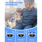 Cat Training Collar Remote Control & Rechargeable