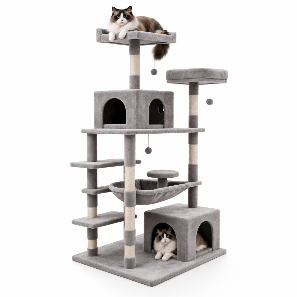 Cat Tree Multi-Level 21 Inch Condo & Sisal Posts