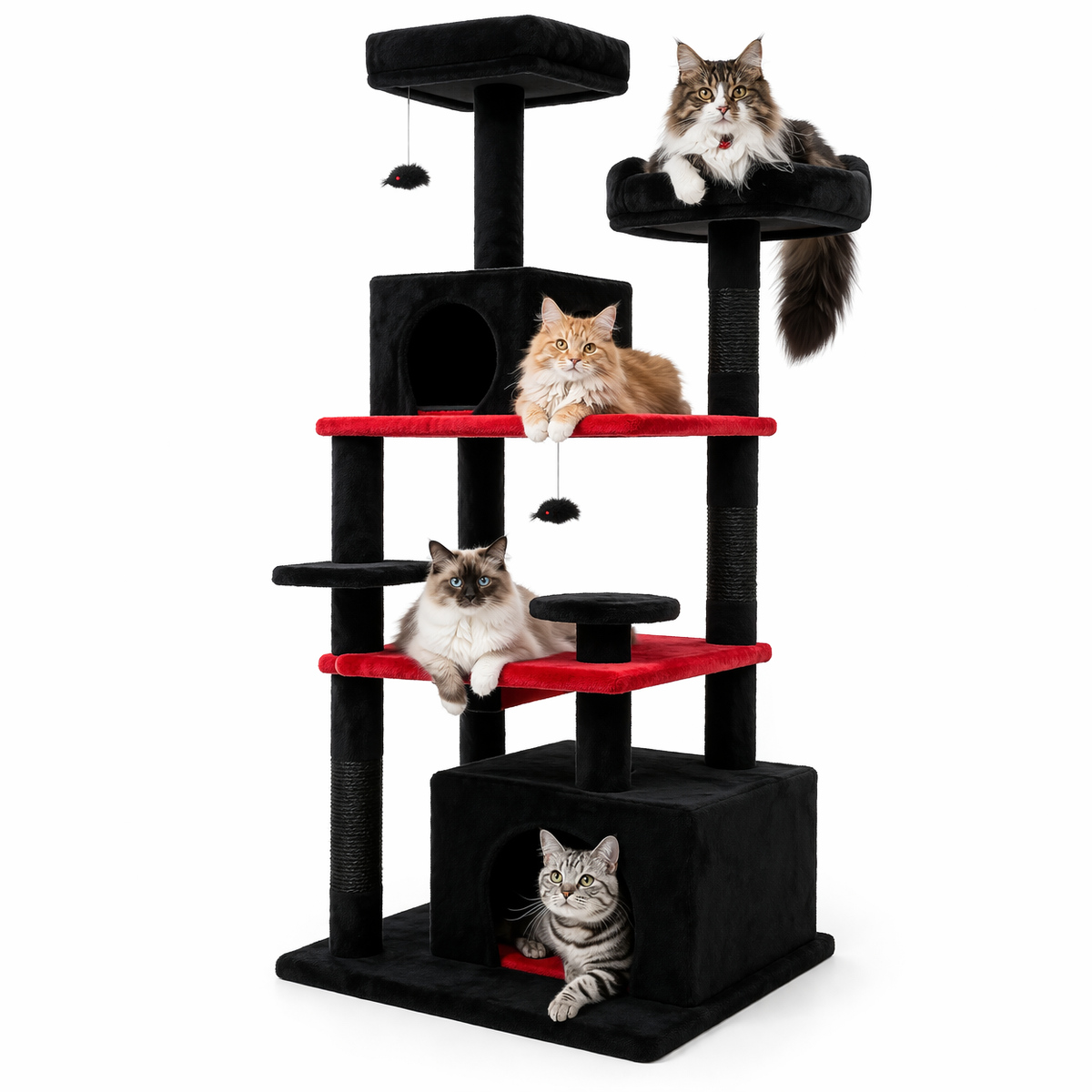 Cat Tree Multi-Level 21 Inch Condo & Sisal Posts