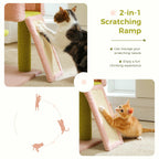 Cat Tree Multi-Level Flower Design Sisal Scratching Posts