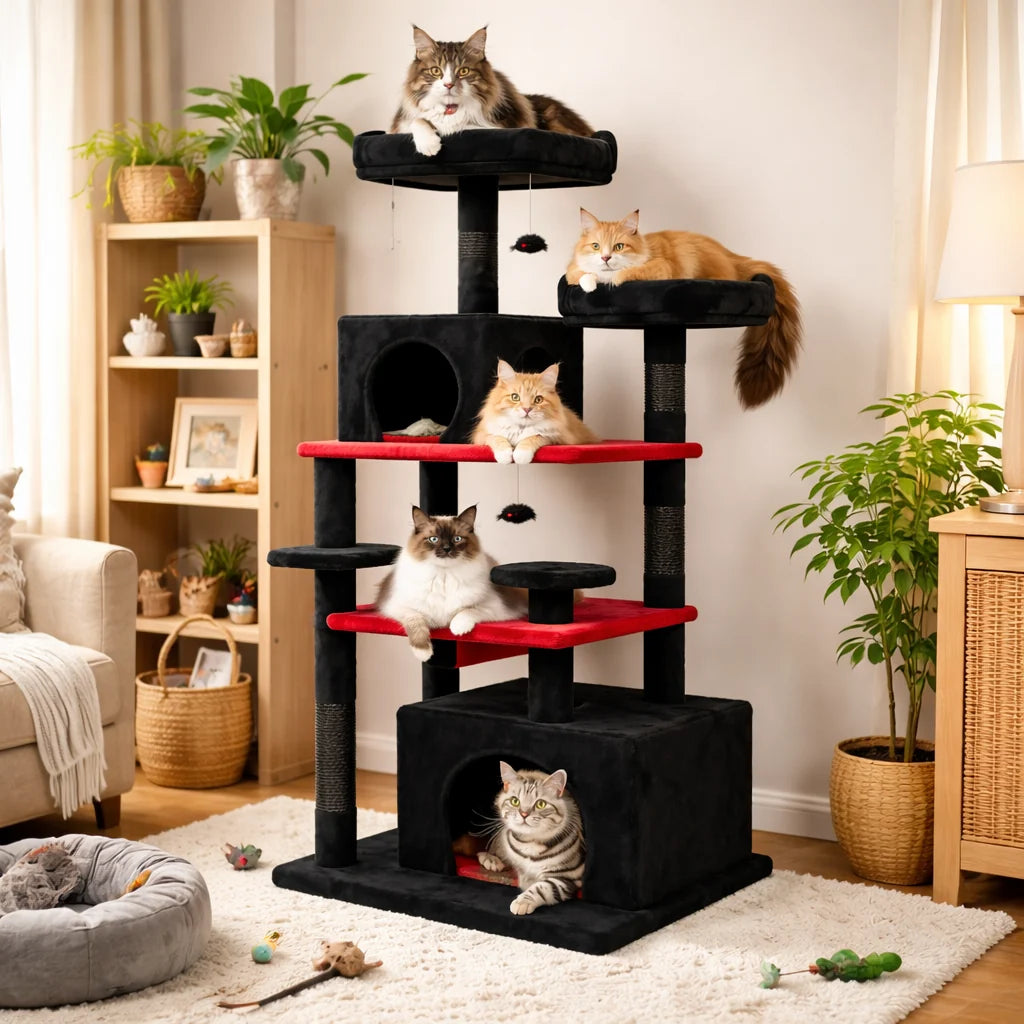 Cat Tree Multi-Level Sisal Posts & Stable Base