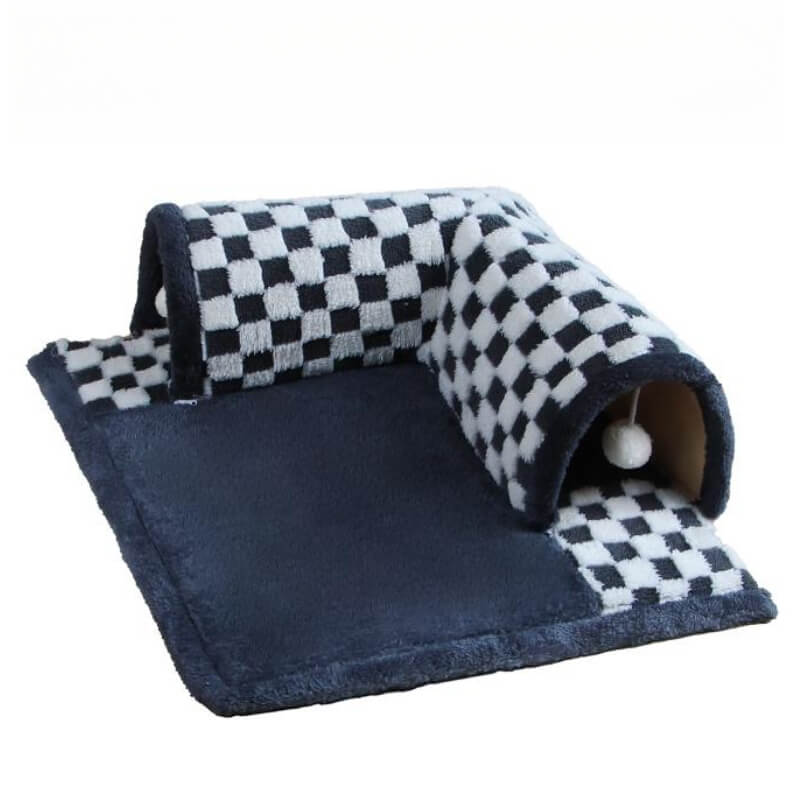Cat Tunnel Bed 2-in-1 Plush Removable & Machine-Washable Cover