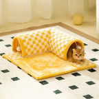 Cat Tunnel Bed 2-in-1 Plush Removable & Machine-Washable Cover