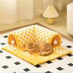 Cat Tunnel Bed 2-in-1 Plush Removable & Machine-Washable Cover
