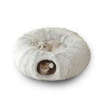 Cat Tunnel Bed Plush & Foldable 25.6 Inch
