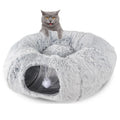 Cat Tunnel Bed Plush & Foldable 25.6 Inch