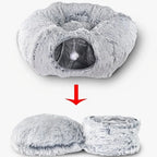 Cat Tunnel Bed Plush & Foldable 25.6 Inch