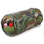 Cat Tunnel Collapsible Polyester With Hanging Ball