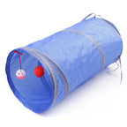Cat Tunnel Collapsible Polyester With Hanging Ball
