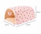Cat Tunnel Foldable Litter-Catching With Nest