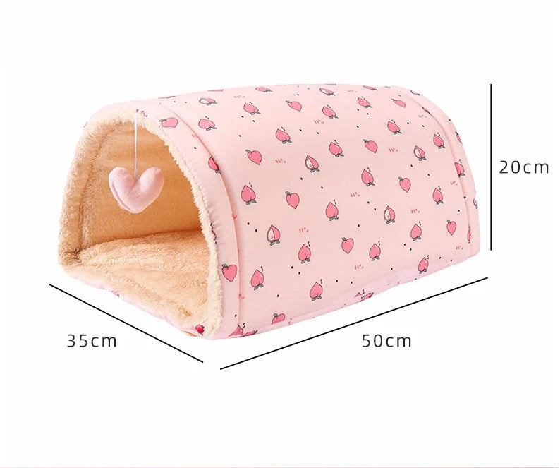 Cat Tunnel Foldable Litter-Catching With Nest