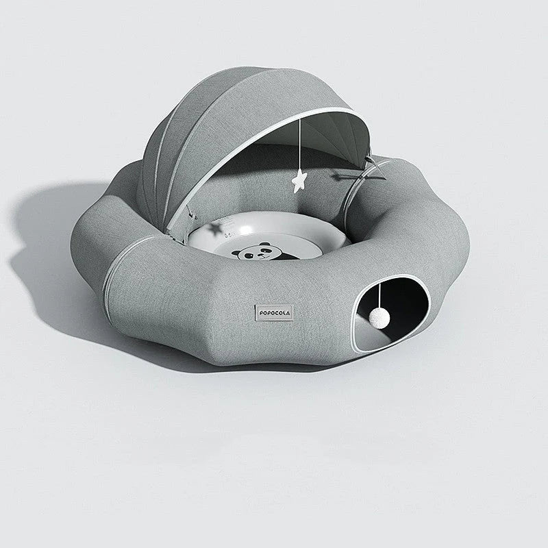 Cat Tunnel Foldable Washable Silk & Suede
