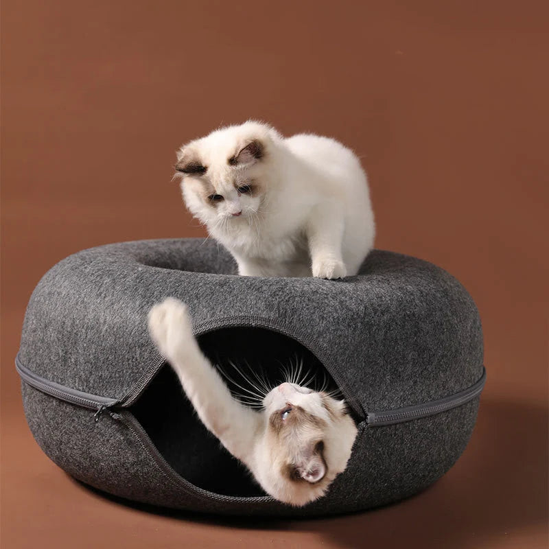Cat Tunnel Nest Felt Removable Washable Cover